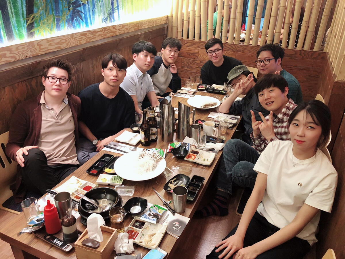 랩 회식 2018년 5월